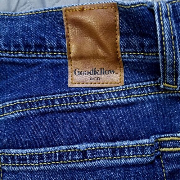 Goodfellow Co Jeans Mens 32X34 Blue Slim Straight Total Flex Dark American Denim - Picture 12 of 13